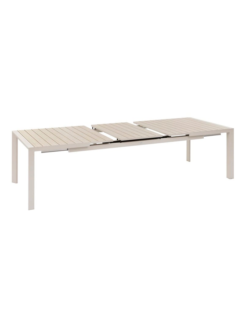 Table de jardin extensible avec rallonge automatique 10 places EVASION Beige - Kiabi