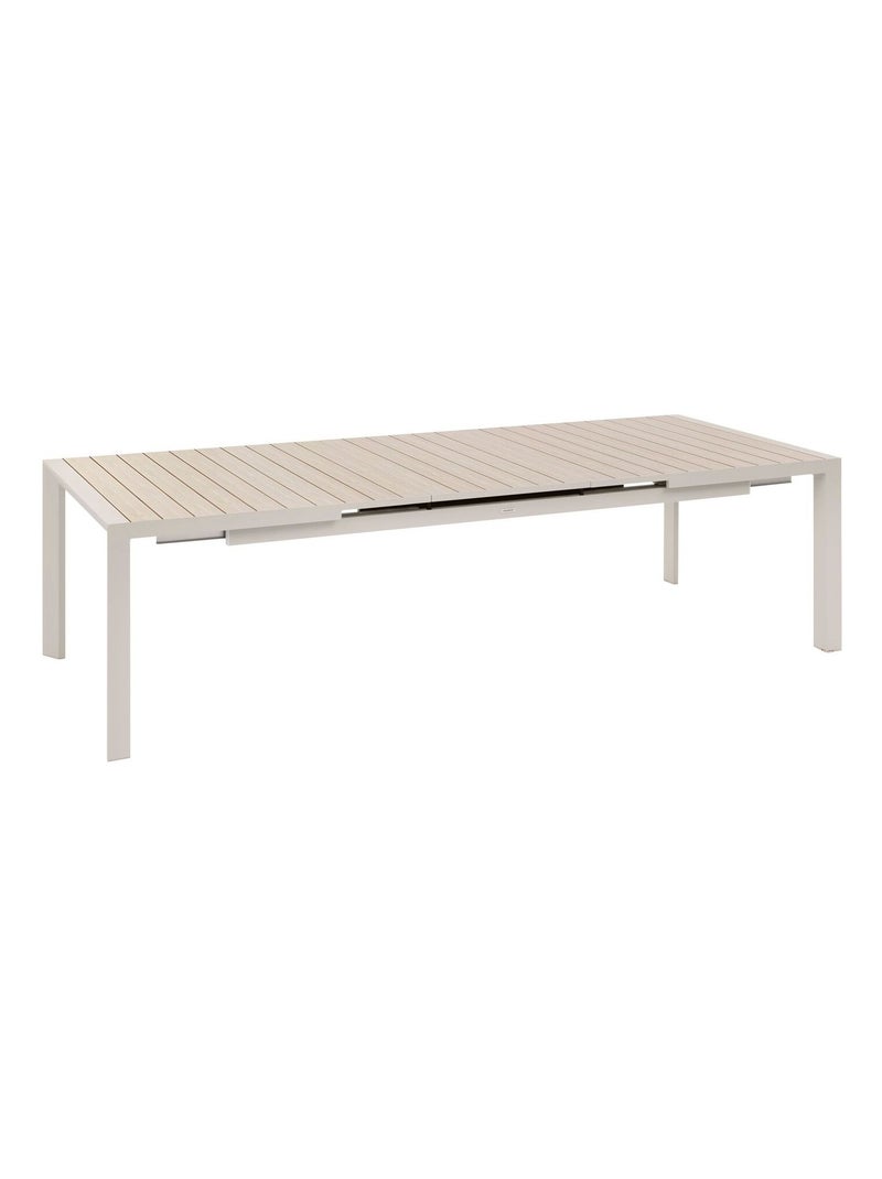 Table de jardin extensible avec rallonge automatique 10 places EVASION Beige - Kiabi