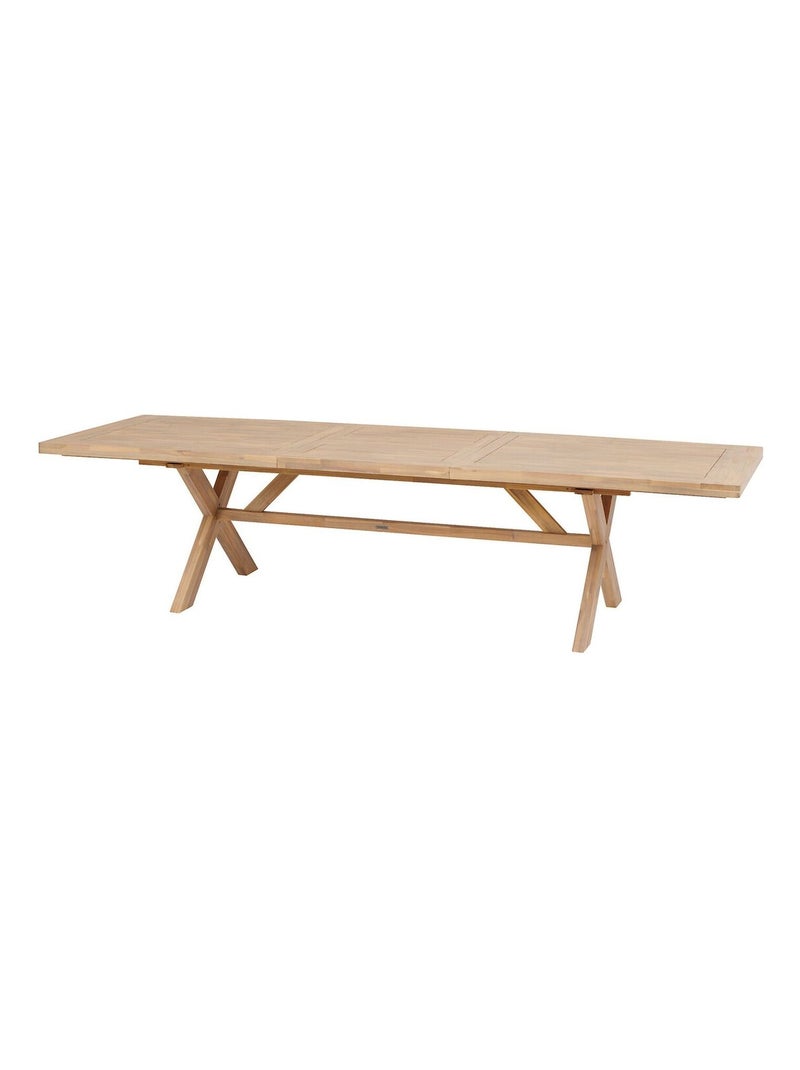 Table de jardin extensible en acacia 12 places XENIA Marron - Kiabi