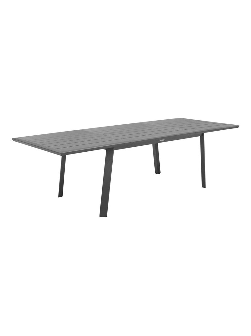 Table de jardin extensible en aluminium 10 places PAVANE Gris foncé - Kiabi