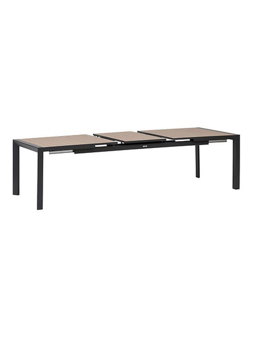 Table de jardin extensible en aluminium effet bois 10 places EVASION - Kiabi Table de jardin extensible en aluminium effet bois 10 places EVASION - Kiabi