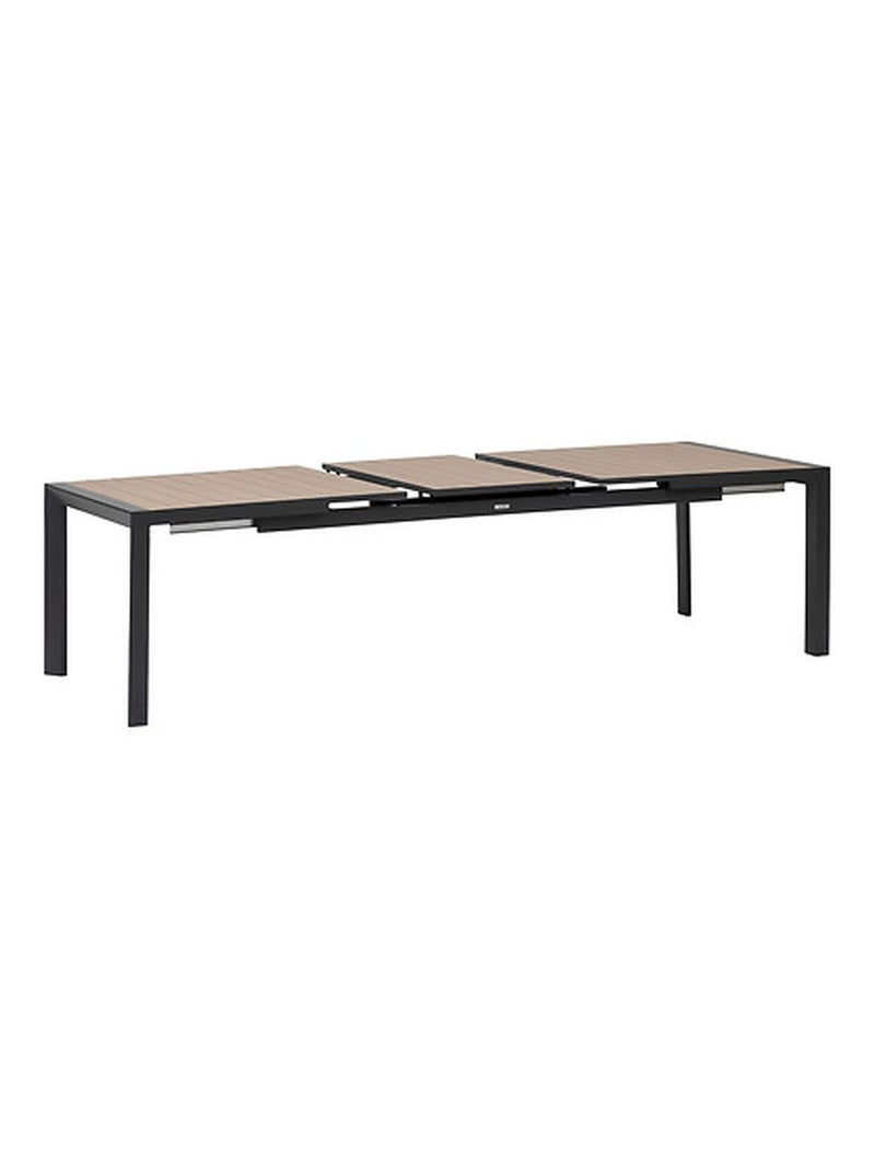 Table de jardin extensible en aluminium effet bois 10 places EVASION Marron - Kiabi