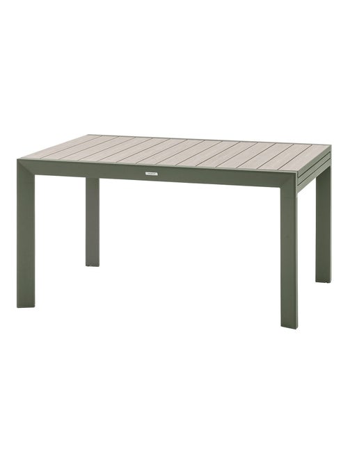 Table de jardin extensible en aluminium effet bois 10 places EVASION - Kiabi