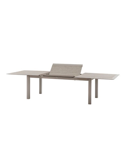 Table de jardin extensible en aluminium effet bois 12 places ALLURE - Kiabi
