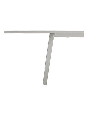 Table de jardin extensible en aluminium effet bois 12 places PAVANE