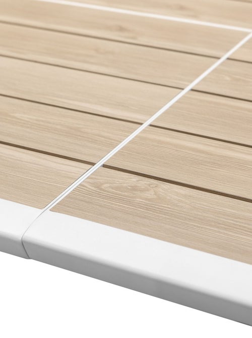 Table de jardin extensible en aluminium effet bois 12 places PAVANE - Kiabi Table de jardin extensible en aluminium effet bois 12 places PAVANE - Kiabi