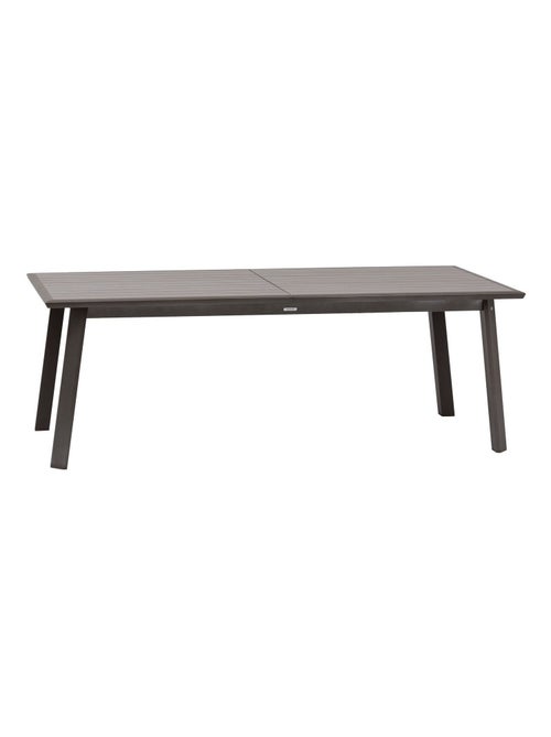 Table de jardin extensible en aluminium effet bois 12 places PAVANE - Kiabi