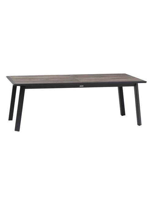Table de jardin extensible en aluminium effet bois 12 places PAVANE - Kiabi