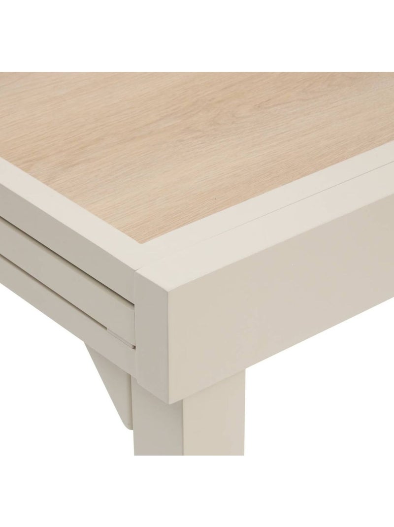 Table de jardin extensible en aluminium effet bois 8 places PIAZZA Beige - Kiabi