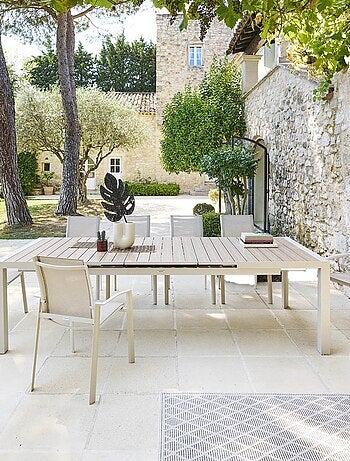 Table de jardin extensible Evasion en aluminium