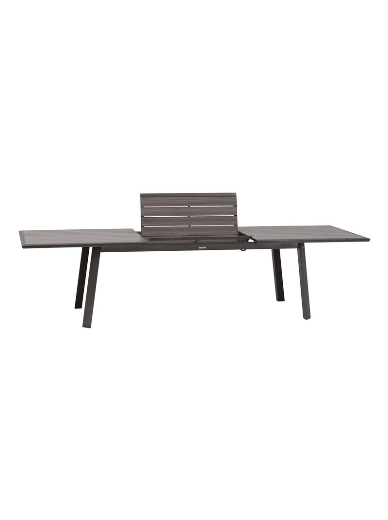 Table de jardin extensible Pavane en aluminium Gris Marron - Kiabi