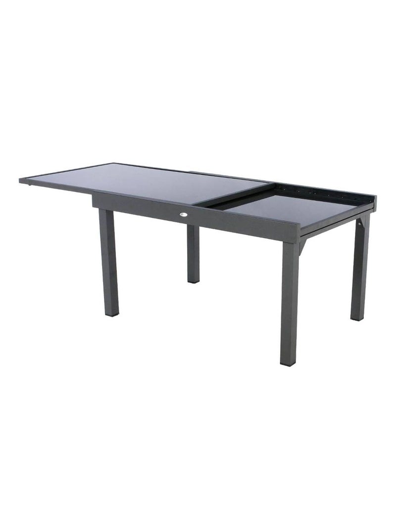 Table de jardin extensible Piazza - 10 Personnes Gris foncé - Kiabi