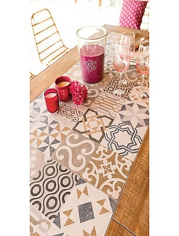 Table de jardin fixe en acier 8 places LAMBADA