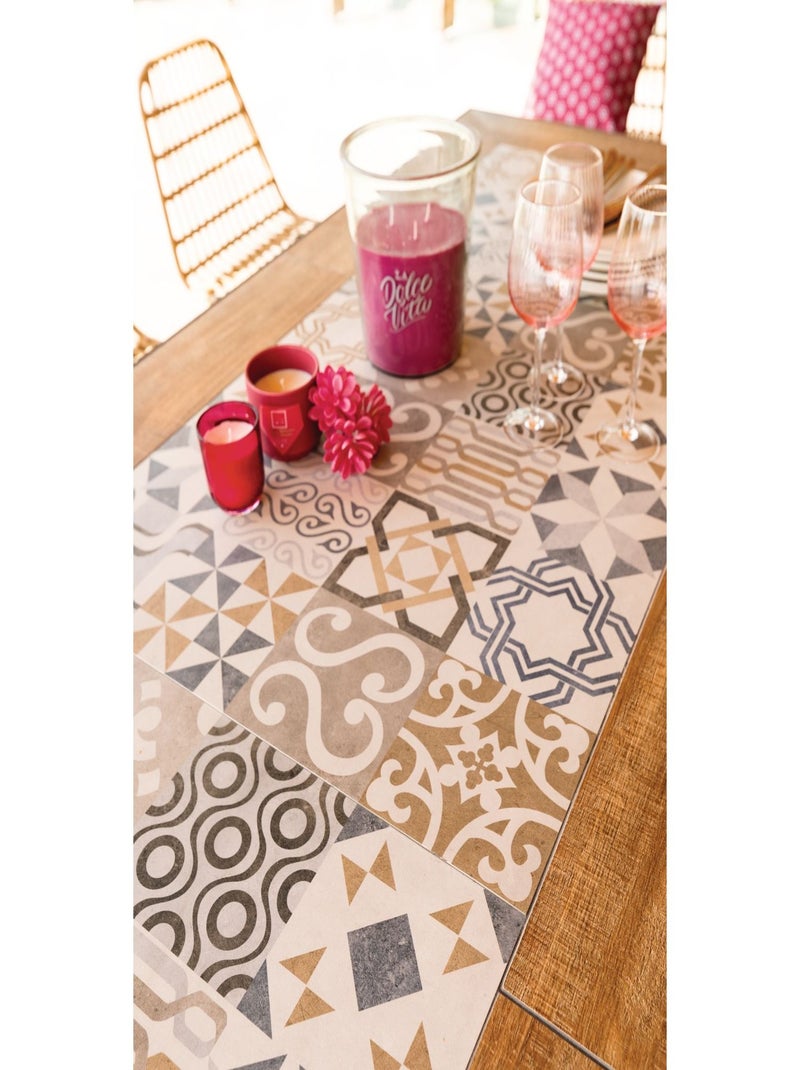 Table de jardin fixe en acier 8 places LAMBADA Gris - Kiabi