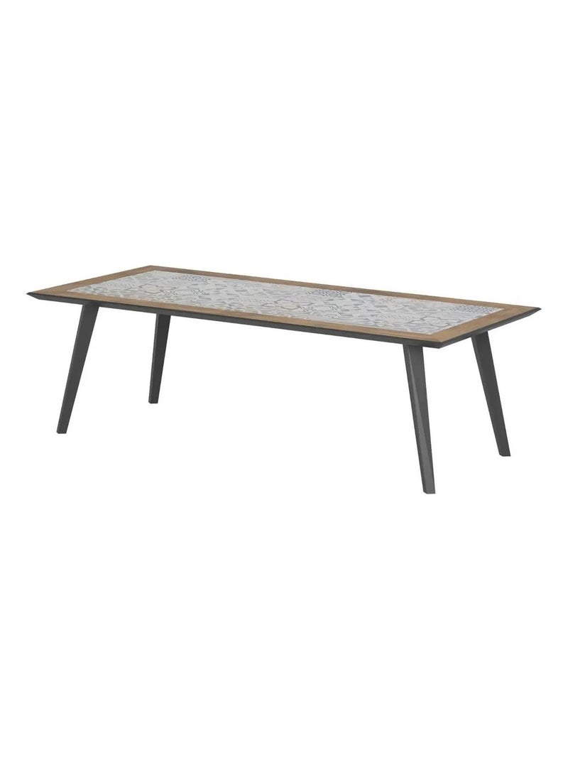 Table de jardin fixe Lambada en acier Gris - Kiabi