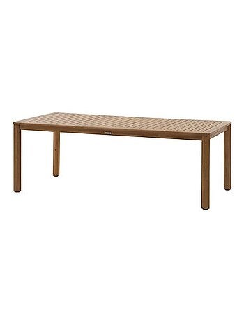 Table de jardin fixe rectangulaire en bois DEONA