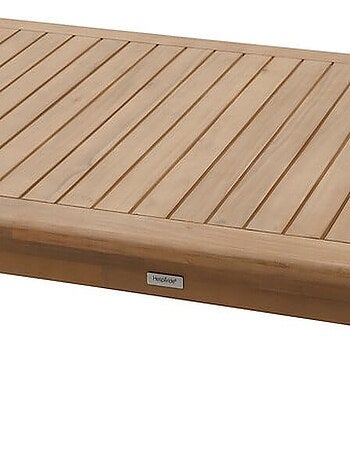 Table de jardin fixe rectangulaire en bois DEONA