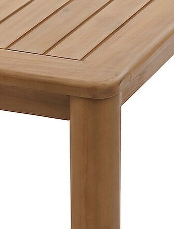 Table de jardin fixe rectangulaire en bois DEONA