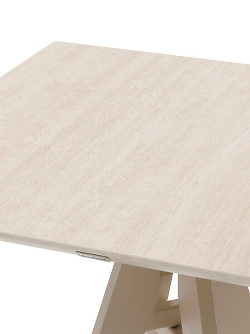 Table de jardin haute en aluminium 2 places TERZANO Beige - Kiabi
