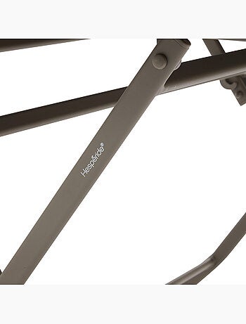 Table de jardin pliable 4 places en aluminium et verre effet bois AZUA