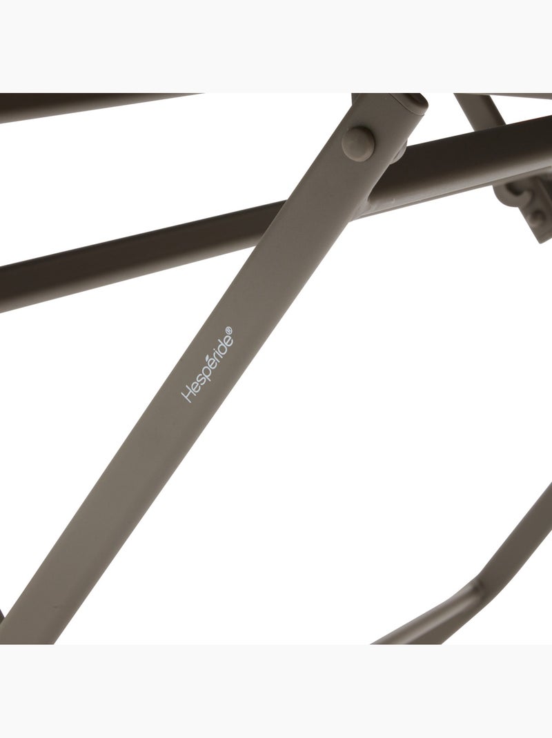 Table de jardin pliable 4 places en aluminium et verre effet bois AZUA Marron - Kiabi