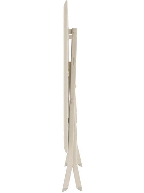 Table de jardin pliable 6 places en aluminium et verre effet bois AZUA - Kiabi Table de jardin pliable 6 places en aluminium et verre effet bois AZUA - Kiabi