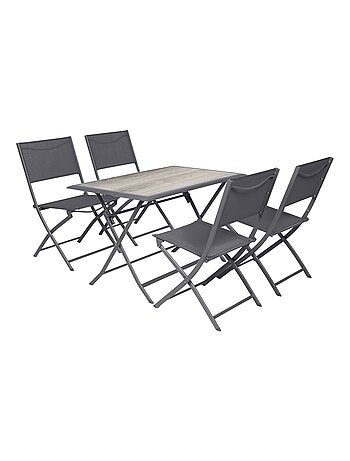 Table de jardin pliante Azua en aluminium