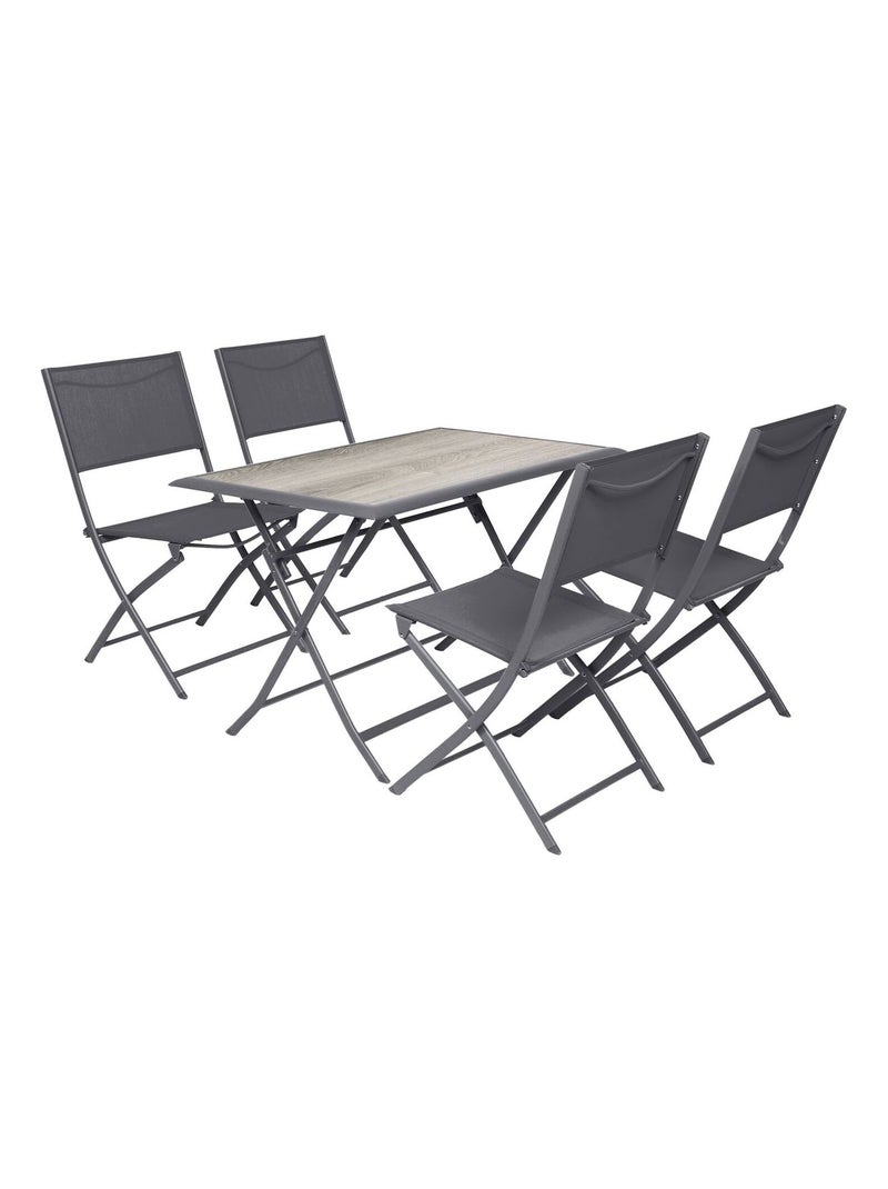 Table de jardin pliante Azua en aluminium Gris - Kiabi
