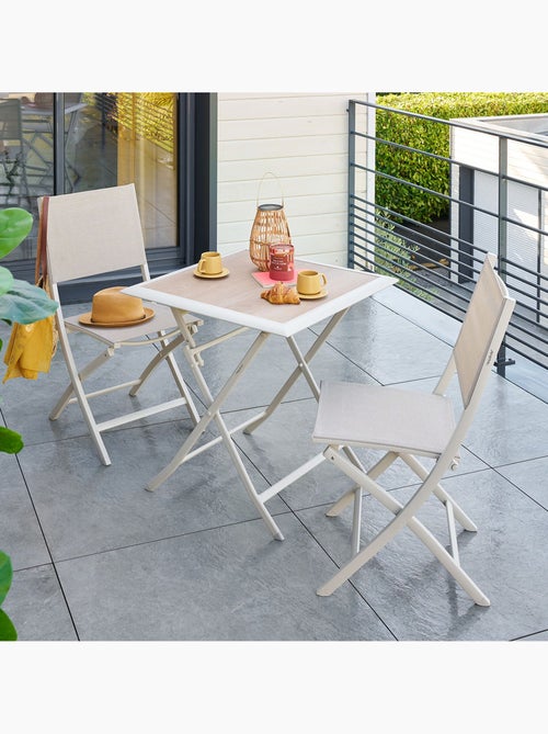Table de jardin pliante carrée 2 places AZUA - Kiabi Table de jardin pliante carrée 2 places AZUA - Kiabi