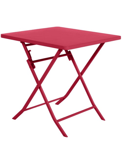 Table de jardin pliante carrée 2 places en acier GREENSBORO - Kiabi Table de jardin pliante carrée 2 places en acier GREENSBORO - Kiabi