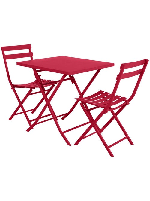 Table de jardin pliante carrée 2 places en acier GREENSBORO - Kiabi Table de jardin pliante carrée 2 places en acier GREENSBORO - Kiabi