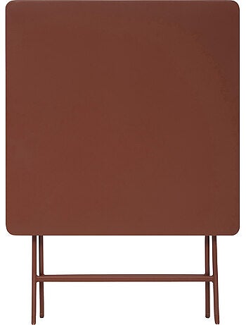 Table de jardin pliante carrée 2 places en acier GREENSBORO