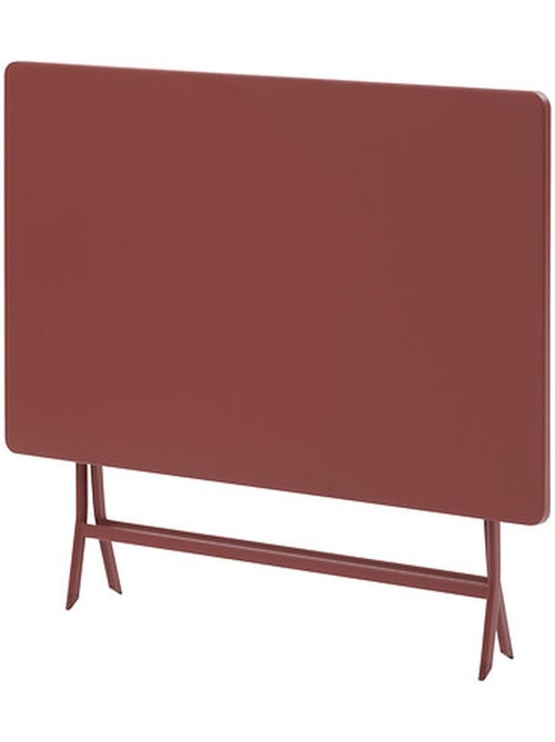 Table de jardin pliante carrée 2 places en acier GREENSBORO - Kiabi