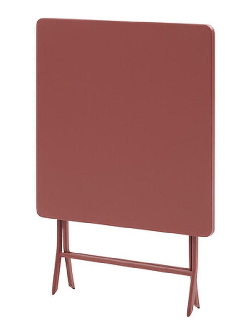 Table de jardin pliante carrée 2 places GREENSBORO Bordeaux - Kiabi