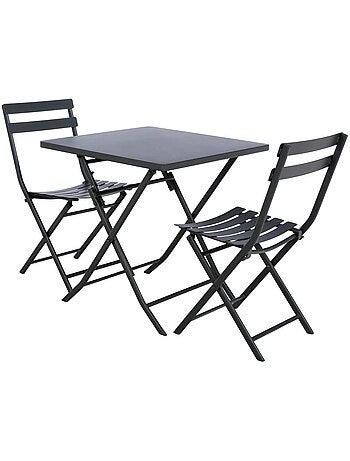 Table de jardin pliante carrée 2 places GREENSBORO