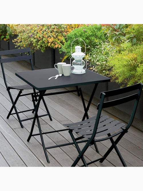 Table de jardin pliante carrée 2 places GREENSBORO - Kiabi Table de jardin pliante carrée 2 places GREENSBORO - Kiabi