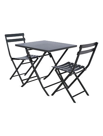 Table de jardin pliante carrée 2 places GREENSBORO