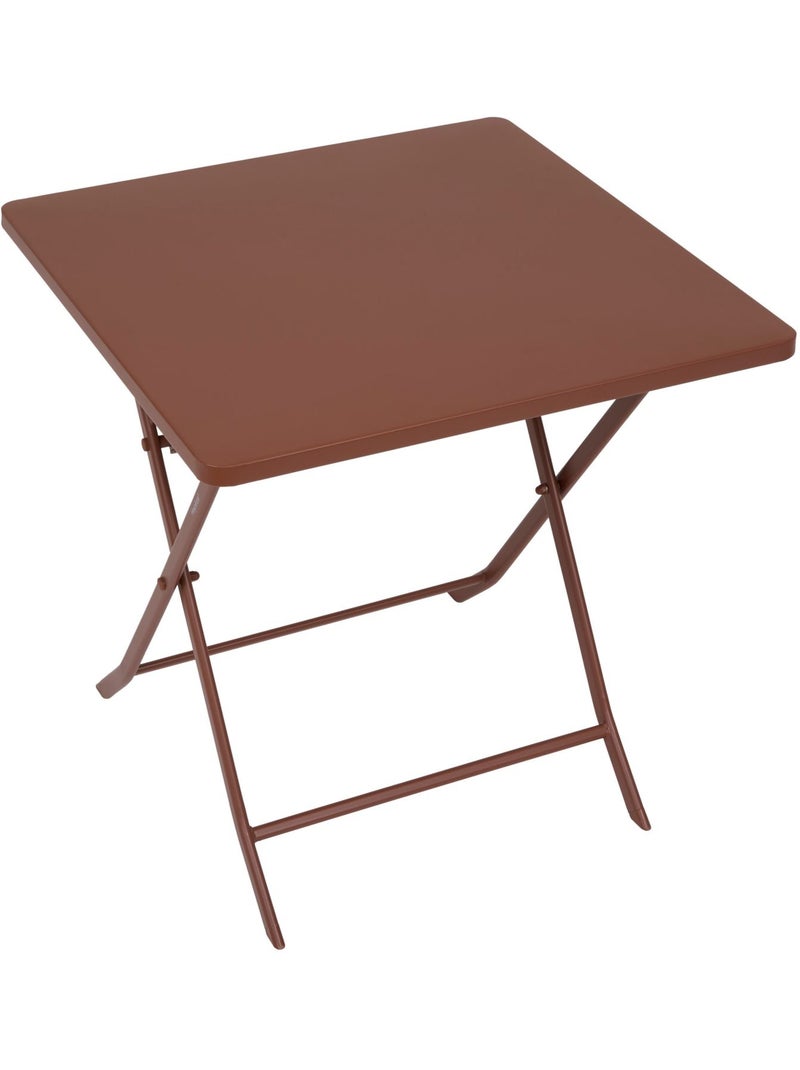 Table de jardin pliante carrée 2 places GREENSBORO Orange - Kiabi