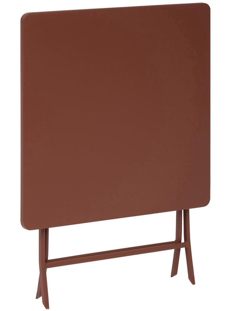 Table de jardin pliante carrée 2 places GREENSBORO Orange - Kiabi