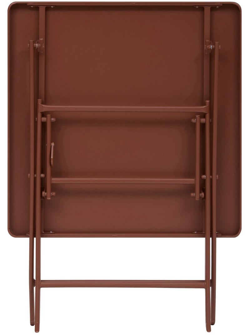Table de jardin pliante carrée 2 places GREENSBORO Orange - Kiabi