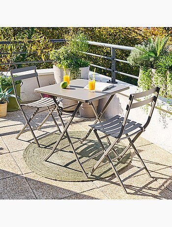 Table de jardin pliante carrée 2 places GREENSBORO