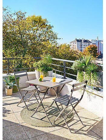 Table de jardin pliante carrée 2 places GREENSBORO