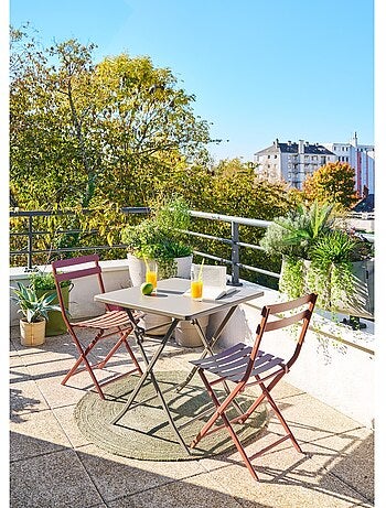 Table de jardin pliante carrée 2 places GREENSBORO