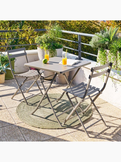 Table de jardin pliante carrée 2 places GREENSBORO - Kiabi