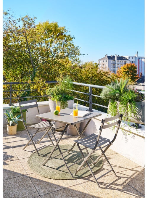 Table de jardin pliante carrée 2 places GREENSBORO - Kiabi