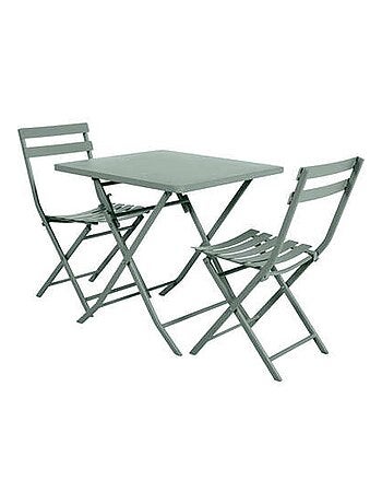 Table de jardin pliante carrée 2 places GREENSBORO