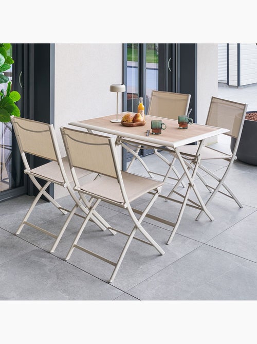 Table de jardin pliante carrée 4 places AZUA - Kiabi
