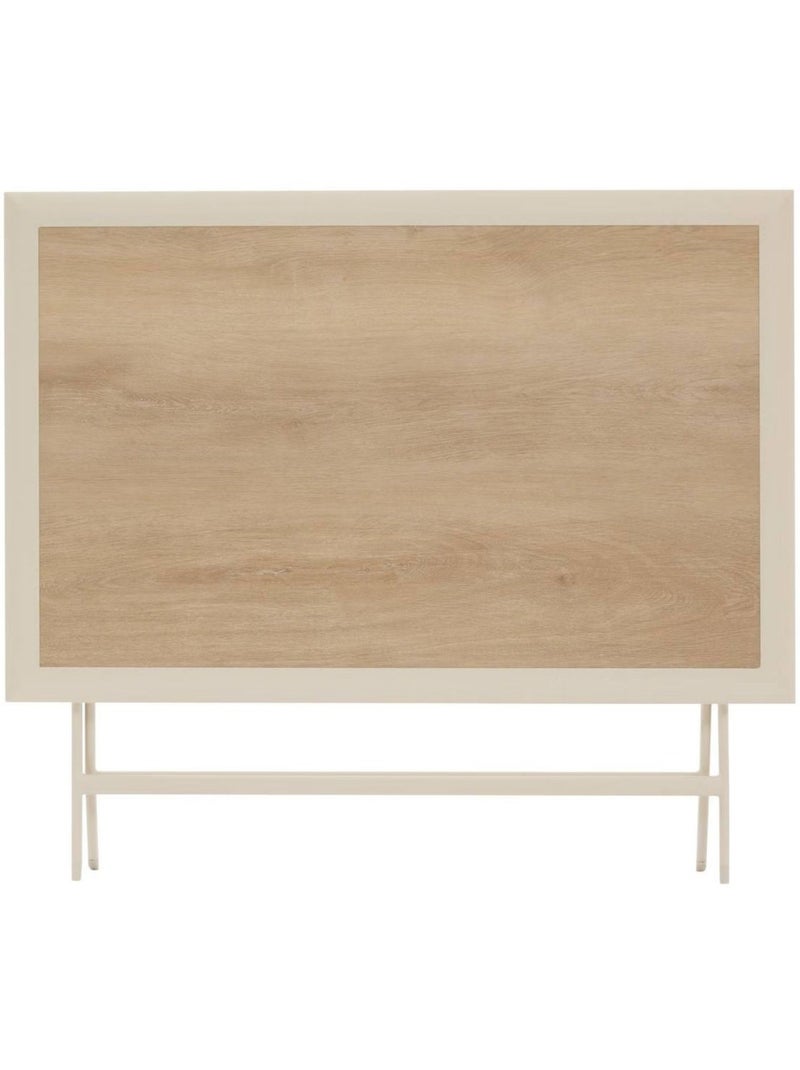 Table de jardin pliante carrée 4 places AZUA Beige - Kiabi