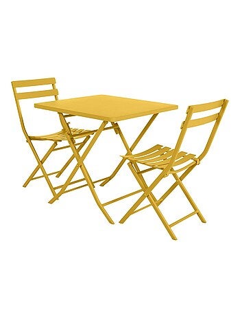 Table de jardin pliante carrée Greensboro - 2 Places