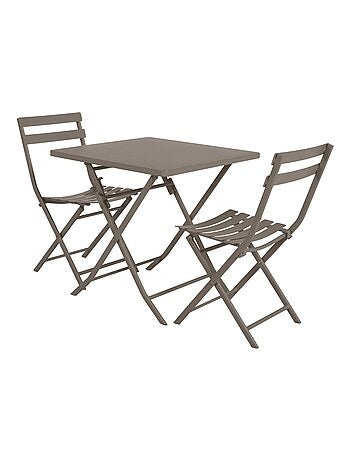 Table de jardin pliante carrée Greensboro - 2 Places